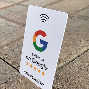 Googleレビュー収集カードでより多くのレビューを獲得 中小企業向けワンタップレビューカード プラスチックNFCカード 顧客レビュー 簡単レビュー ReviU