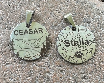 Etiqueta de perro Etiqueta de collar de perro Etiqueta de gato personalizada Etiqueta de collar de gato personalizada Etiqueta de identificación de gato Etiqueta de identificación de perro Etiqueta de nombre de perro Etiqueta de mascota grabada Etiqueta de nombre de gato