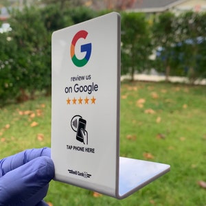 Obtenga más reseñas con Google Reseña Coleccionismo de tarjetas Pequeñas empresas Tarjeta de revisión con un solo toque Tarjeta plástica NFC Reseña del cliente Revisión fácil ReviU