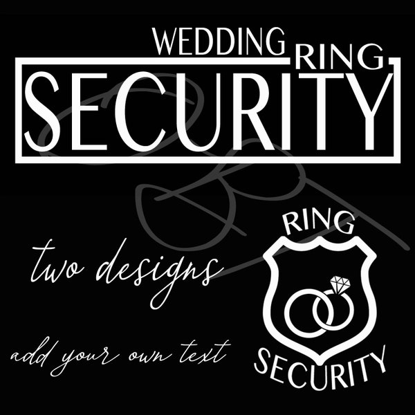 Ring Bearer Boy Tee Shirt Ring Security PNG Design two files word art PNG digital design file for printing