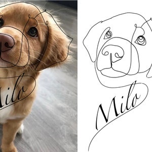 FineLineArt Pet Portrait of Your Lovely Pet