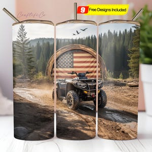 Side by Side 20 Unzen Tumbler Wrap PNG, ATV Off Road 20 Oz Quencher Tumbler Design, 4 Wheeler Side by Side Tumbler Wrap digitaler Download