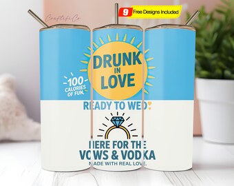 Bride Noon Bachelorette Tumbler Wrap PNG, Bachelorette Party Favors - Bachelorette tumbler wraps, Bride Gift, Digital Download Png