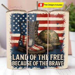 Veteran Memorial Day Tumbler Wrap 20oz, American Flag Tumbler Design, Patriotic Skinny Sublimation, 4th of July Tumbler Digital Design PNG