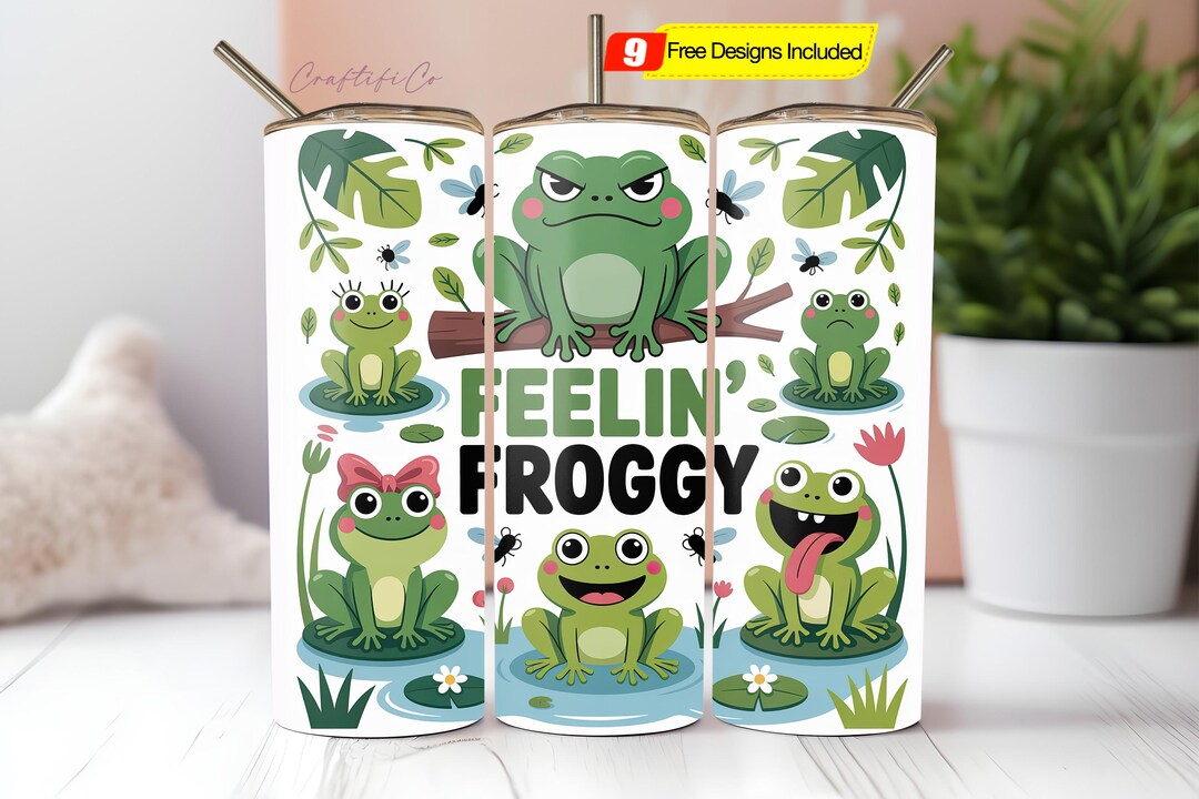 Frog 20oz Tumbler Png Wrap 20 Oz PNG Sublimation Design Sarcastic Png ...