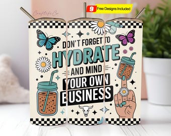 20 Unzen Tumbler Wrap, tägliche Affirmationen Lustiger sarkastischer 20 Unzen Tumbler Wrap, Sublimationsdesign-Vorlagen, gerader Png Digitaler Download PNG