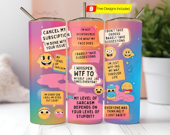 Sarcastic Tumbler Wrap Design png Seamless Tumbler Wrap Sarcastic Quotes Funny Tumbler Sublimation Design Digital Download PNG