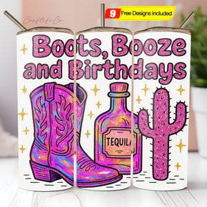 Nashville Birthday PNG,Cowgirl Birthday Party Squad, Nash Bash,Boots Booze Birthdays,PNG Sublimation, Matching Birthday 20oz Tumbler