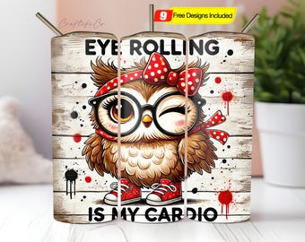 Funny Chicken PNG Tumbler Wrap, Crazy Chicken Lady-sublimatieontwerp, digitale download, png