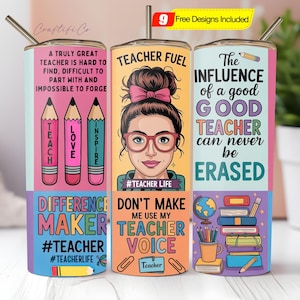 Teacher 20 oz Skinny Tumbler PNG, Teacher Tumbler Sublimation Design, Teacher Appreciation, Teacher Wrap, Teacher Life Digital Download
