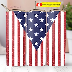 4. Juli Tumbler Vorlage für Hogg 20 Unzen Straight Skinny PNG, Stars V Split Burst Vorlage für Tumbler, Skinny Tumbler Sublimation Png
