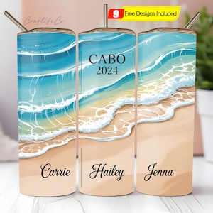 Custom Beach Vacation Tumbler PNG, Personalized Beach Vacation Tumbler, Family vacation tumbler, Girl Trip Tumbler, Summer tumbler Beach Cup