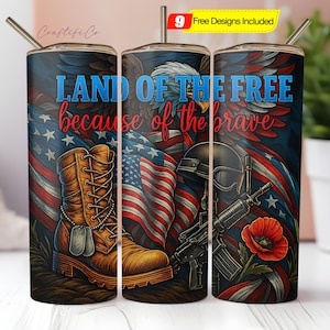 Veteran Memorial Day Tumbler Wrap 20oz, Sublimation Png, Digital Download PNG, American Flag Tumbler Wrap Design, 4th of July Tumbler