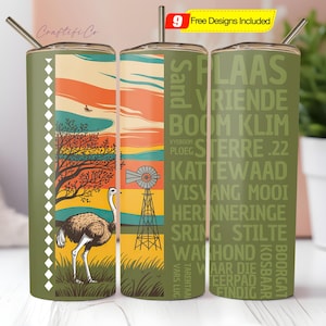 Afrikaanse Plaas herinneringe Skinny Tumbler Sublimation Design PNG ,South African Afrikaans png, 20oz Skinny Tumbler Plaas Design