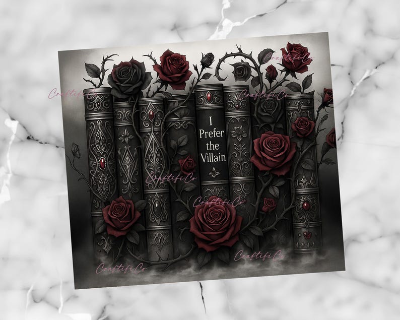 a black and white photo with red roses on it