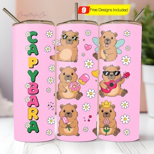 Tumbler wrap PNG 2025, Capybara