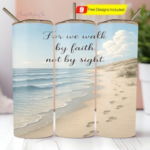 Faith Tumbler Wrap PNG, Christian Tumbler PNG, Bible Verse 20 Oz Sublimation Tumbler Design, Jesus Christian Inspirational Tumbler PNG