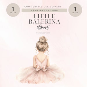 Ballerina Clipart, Cute Ballet Clipart, Watercolor Ballerina, Watercolor Clipart, Baby Ballerina, Ballerina Birthday, Nursery Clipart