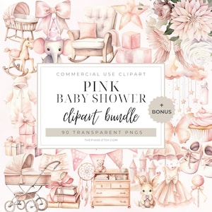 Baby Shower Clipart, Watercolor Newborn Clipart, Baby Boy Clipart, Baby Girl Clipart, Boho Baby Clipart, Gender Reveal, Gender Neutral Baby
