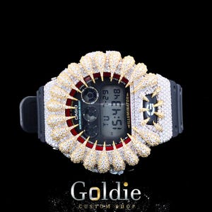 Icedout Vvs1 Moissanite Watch/Silver with Moissanite Bezal/Pass Tester Moissanite/Luxury Watches /Vvs Watch