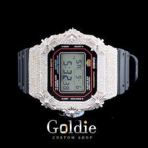 Orologio Iced Out Moissanite, purezza VVS1, lunetta argento