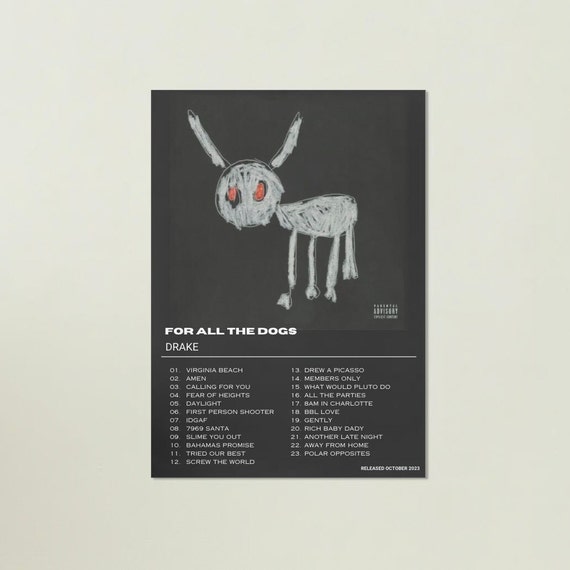 DRAKE | for All the Dogs | Album Poster - Etsy