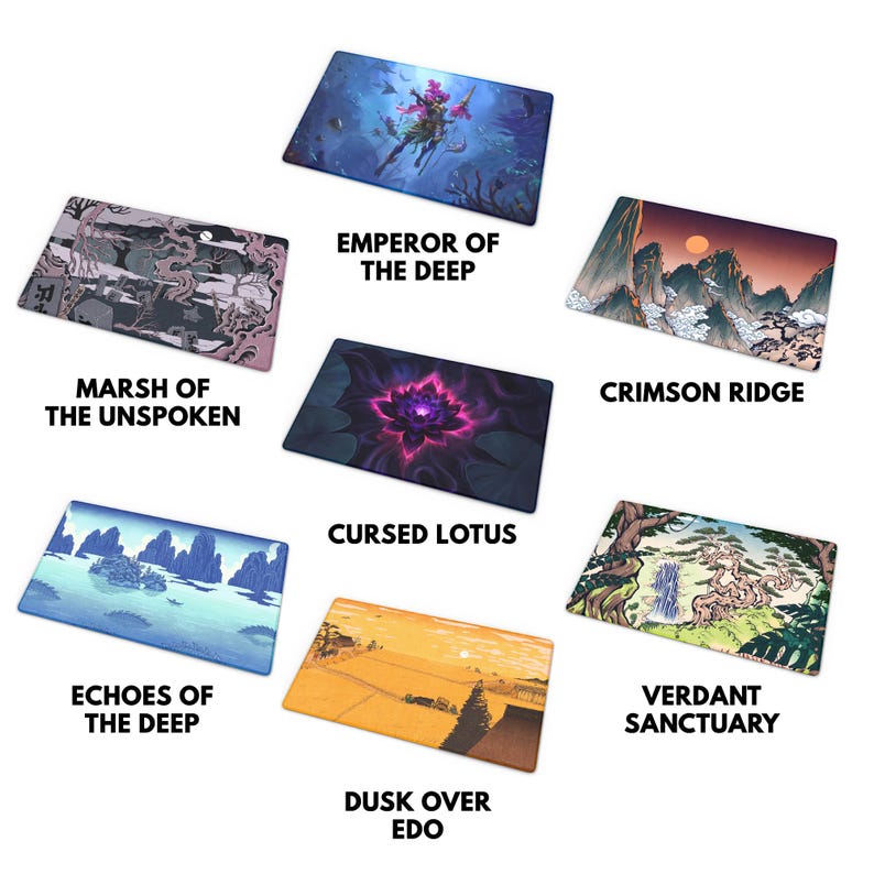 MTG Playmat - 24x14 for Commander EDH Magic: The Gathering Card Game Accessories, perfect magic gift, tcg dragon theme mat image 4