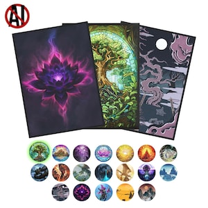 MTG Matte Sleeves - 100 Card Protectors for Magic: The Gathering, EDH, Commander, F&B, TCG, The perfect mtg gift for Collectors and Players