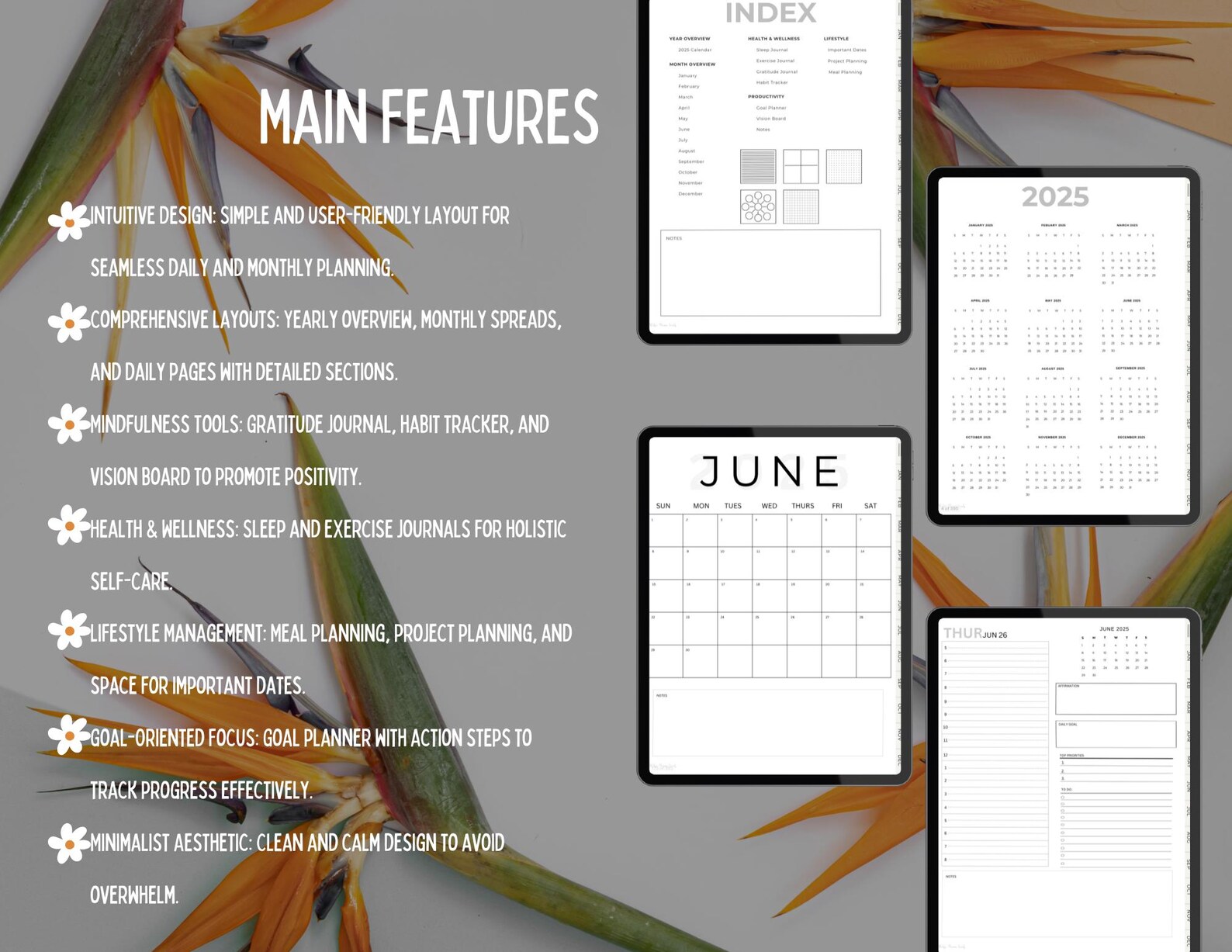 2025 Digital Planner Etsy