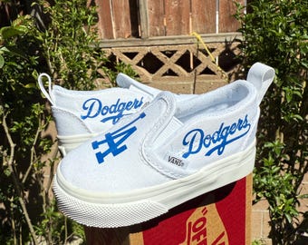 Los Angeles Dodgers Toddler Dodger Vans Sk8 Hi Baby Dodger Vans