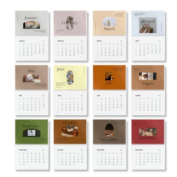 Bookish Reader Wall Calendar with Quotes 2024, Perfect Gift For Readers, Writers, Book Lovers, and Scheduling Connoisseurs