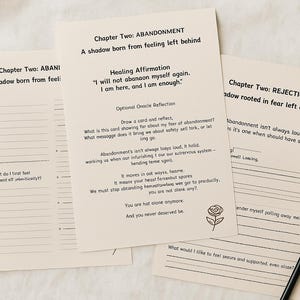 Das Spiegel-Bundle | Schattenarbeit Notizbuch + Orakel Karten | Werkzeuge der inneren Heilung | Digitaler Download | Selbstreflexion und emotionales Wachstum