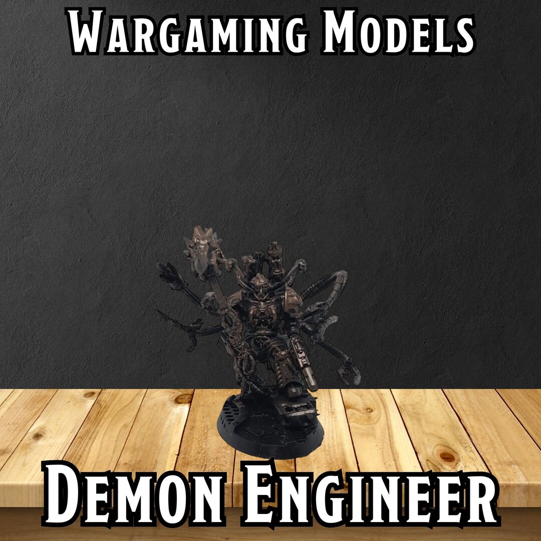 Demon Engineer Resin 3D Printed Wargaming Miniature Proxy Figure Oval ...