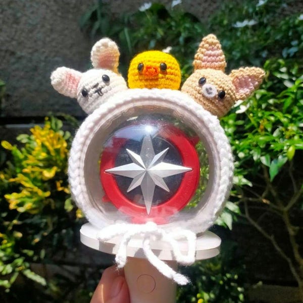 Hecho a mano SKZoo Amigurumi Nachimband: Diadema Kpop Lightstick