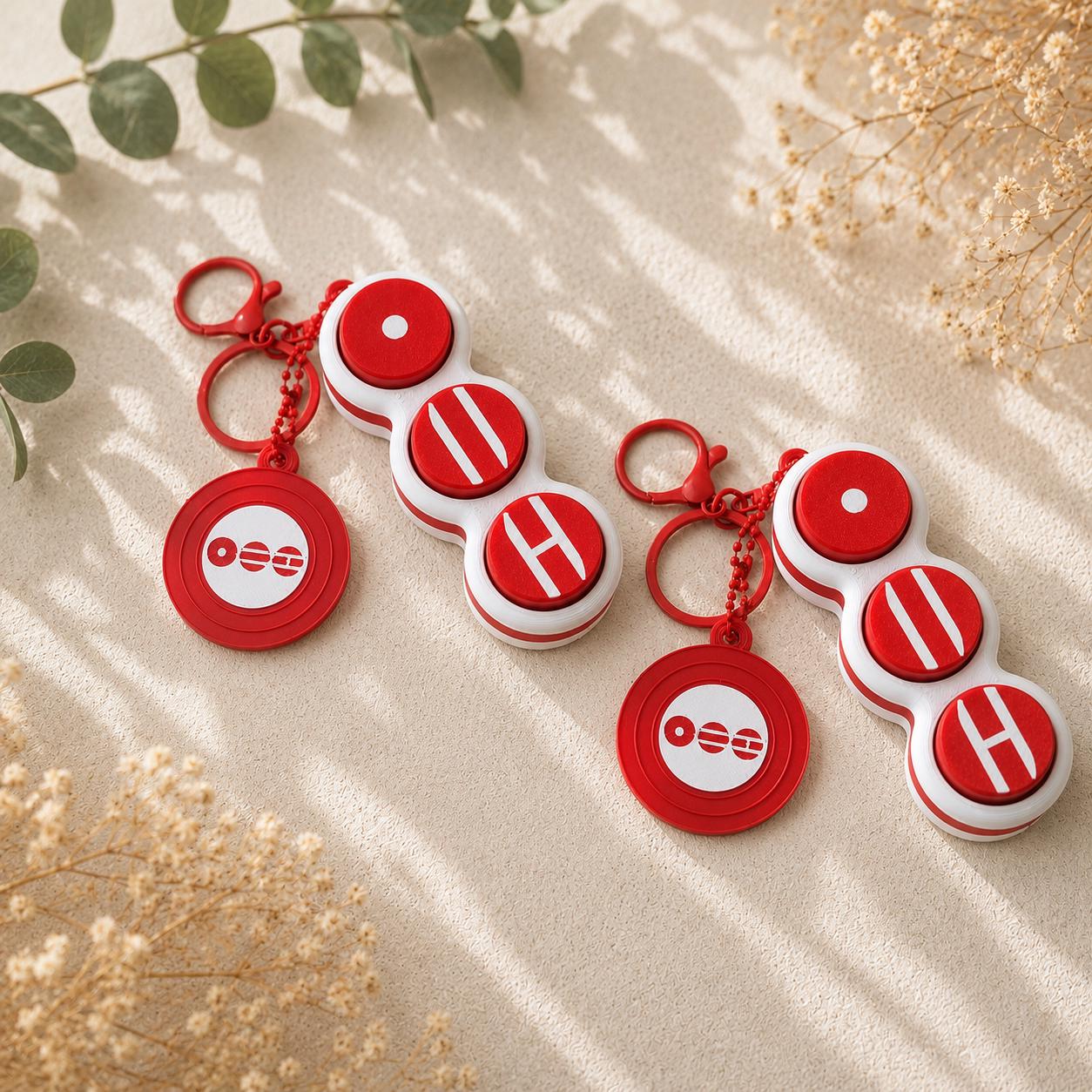 BTS Arirang LED Clicker Keychain With NFC – K-pop Fidget Toy for