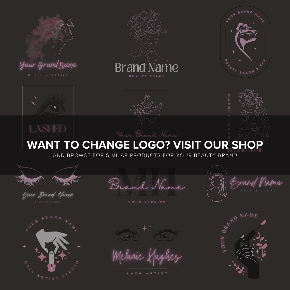 Vertical Hair Stylist Business Card Template, Simple Glowy Canva DIY ...