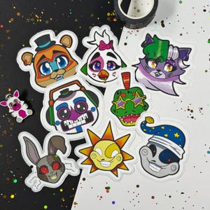 80s Animatronics 2.5 Inch Stickers