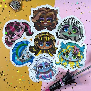 Monster Girls 2.5 Inch Water-Resistant Stickers WAVE 1