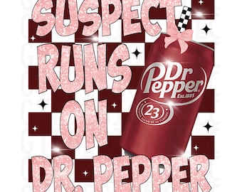 Suspeito corre em Dr. Pepper PNG