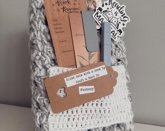 Blind Date Book Mystery + Crochet Sleeve | Fantasy, Romance, Thriller (Gift Wrapped)