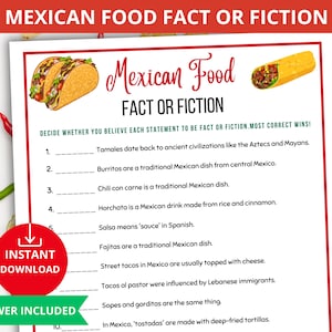 mexican food Fact or Fiction,mexican food trivia,mexico Trivia quiz,mexican food true or false,cinco de mayo trivia,mexican fiesta party
