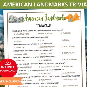 Landmarks Trivia Game,Travel Quiz,american landmarks quiz,travel trivia usa,cultural landmarks quiz,geography trivia,national landmarks game