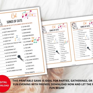Songs of Cats Matching Game,cats Trivia,cats Song Match,pets Music Quiz ...