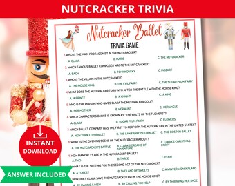 nutcracker Trivia,christmas trivia,Christmas Quiz,holiday trivia,christmas icebreaker,christmas questions,christmas eve game,nutcracker quiz