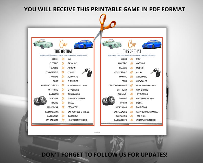 Car This or That Game,car Would You Rather,car Trivia,auto Trivia ...