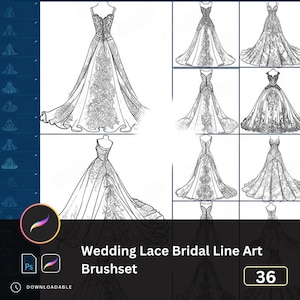 Lace Dress Sketch - Etsy