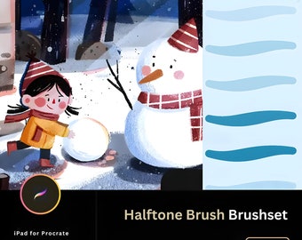 90 Halftone Brushset silk screen printing halftone dotted texture print media to simulate comic books, pop art, and retro designs