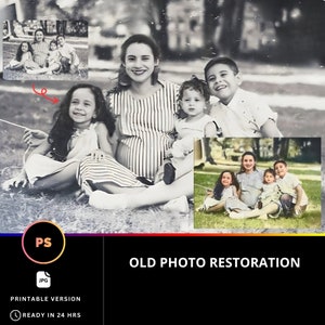 Old Photo Restore and colorize old photos Photo Restoration Service, Enhancement and Colorization, Photo Repair, Photo Quality Enhancer Blur