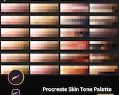 30+ Skin Tone Swatch Color Palette Procreate | Anime Character Coloring, Realistic Flesh Tones, Color Inspiration