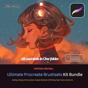 2000+ Procreate Brush Starter Kit | All in one | Private collections | Ultimate Brush Bundle